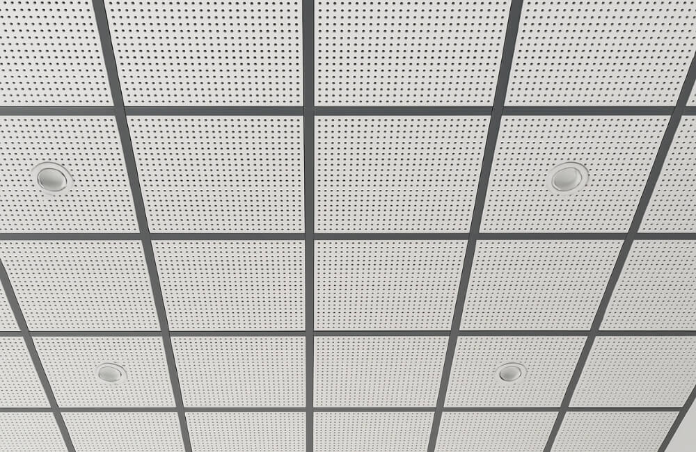 Panou acustic din gips-carton placat cu vinil