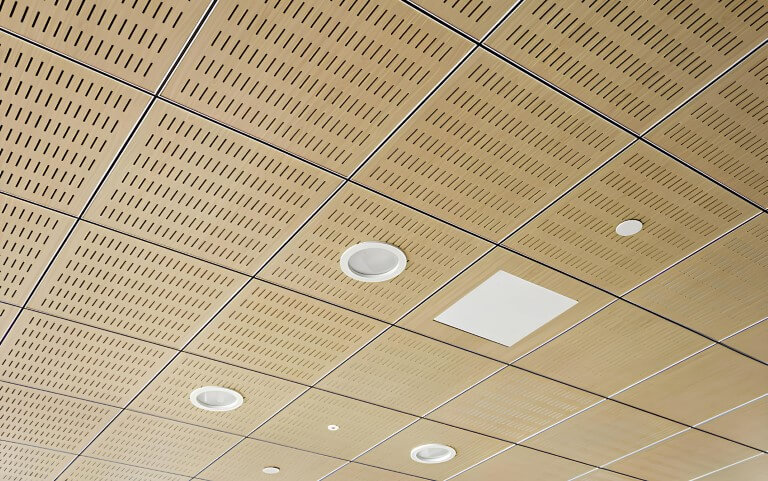 Tavan acustic din lemn